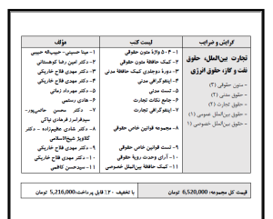 پک کارشناسی ارشد(تجارت بین‌الملل) 
